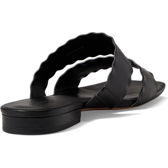 VINCE Zofi Mafalda Slide Sandal Shoe Leather 8.5 Black - Picture 4 of 15